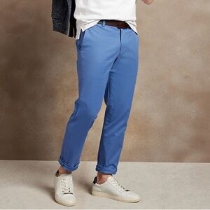 NWT Banana Republic Aiden Chino in Mahalo Blue, size 34x30